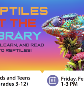 Reptiles (and amphibians) visit the public library!